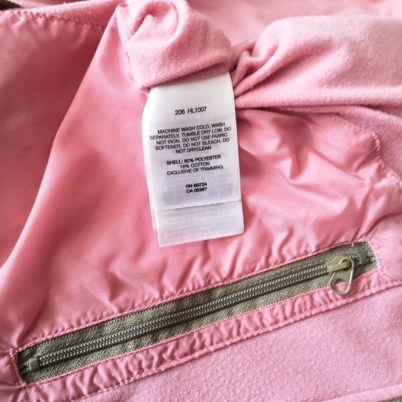 Columbia Women's Vest Size Large, Moss Green/Pink - Picture 5 of 5